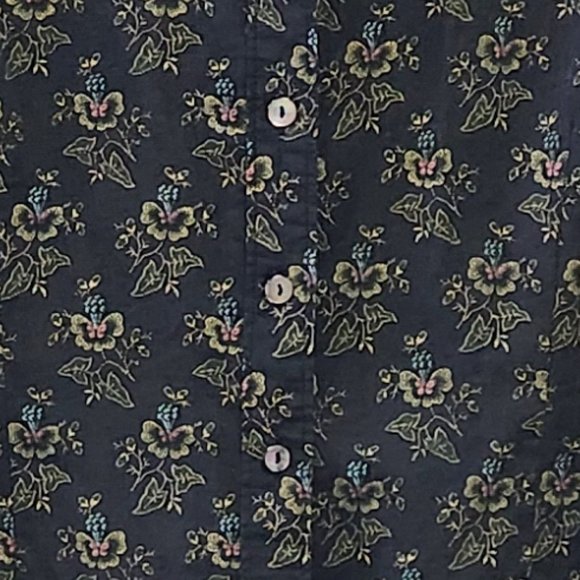 Women's Eddie Bauer Large Button Down Sheer Top - Picture 6 of 6